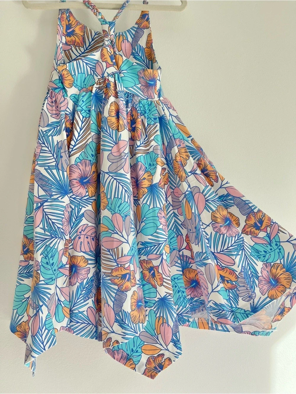 (NWT) Tommy Bahama White & Multicolor Pastel Floral Dress Kids Size 3T BEAUTIFUL